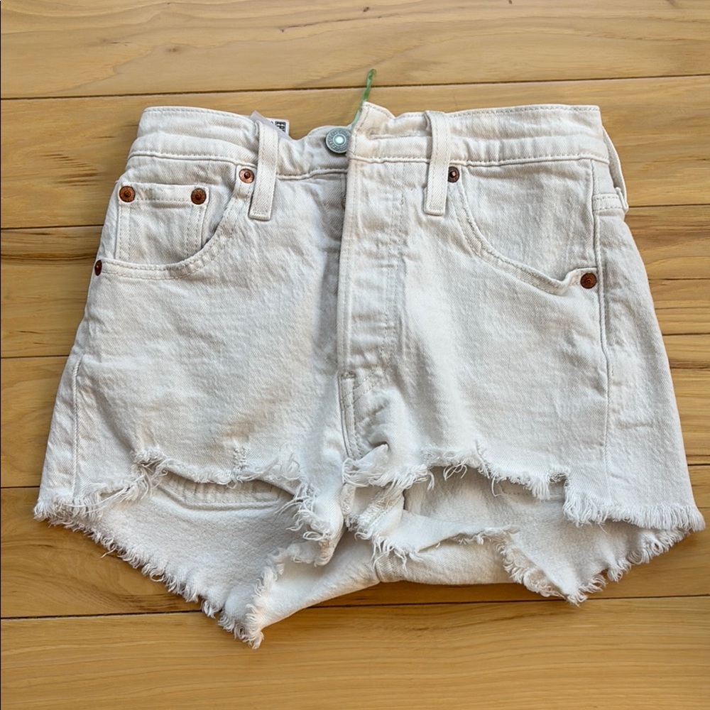 White Denim Women's Shorts